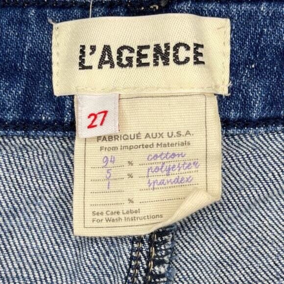 L’AGENCE Oriana High Waist Straight Leg Jeans In Toledo - Picture 5 of 10